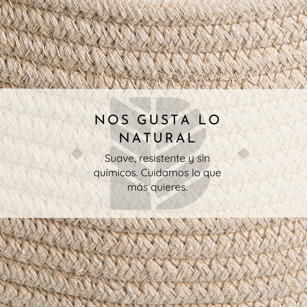 Cesta Infantil de Algodón “Oso” – Organización Natural para Juguetes y Ropa | BELMIN
