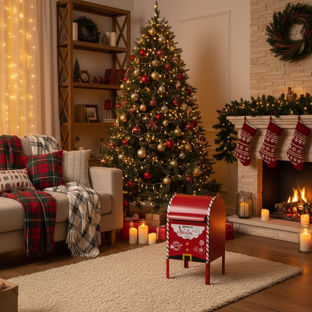 Adorno Buzón Cartas de Navidad | DKD Home Decor