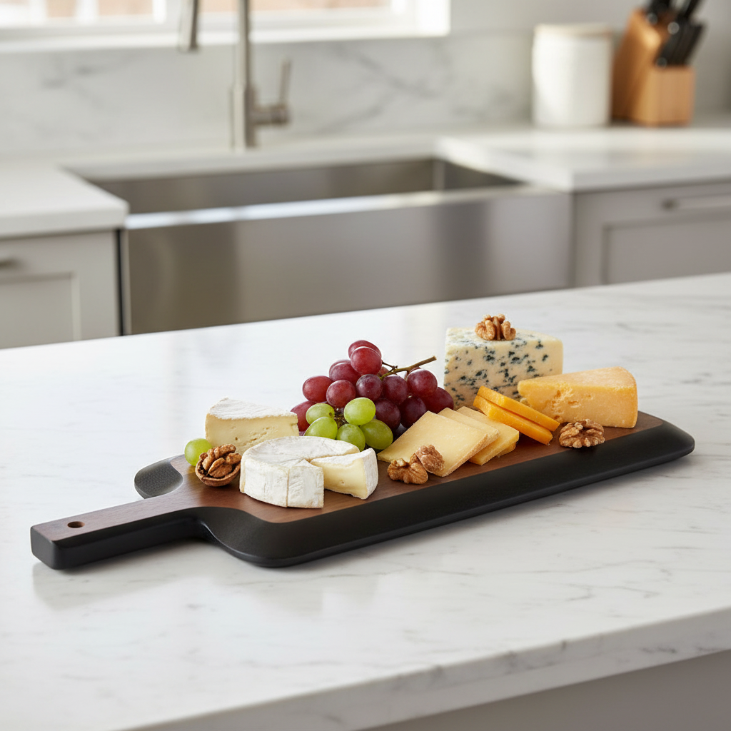 Tabla de cortar Negra de Acacia Natural | Home ESPRIT