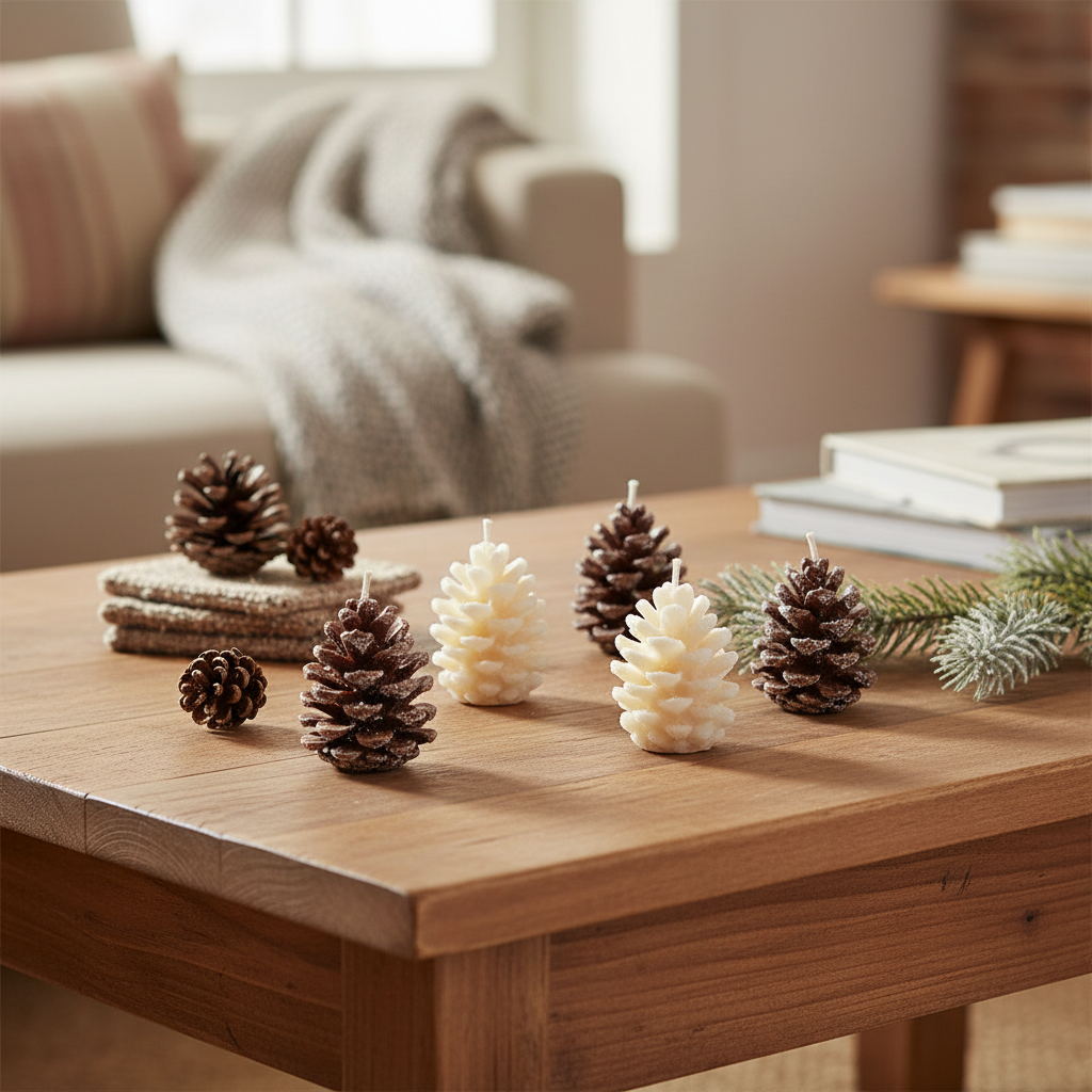 Set de Velas Piña En Colores Surtidos – Estilo Otoñal/Navideño | Lifetime