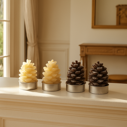 Set de Velas Piña En Colores Surtidos – Estilo Otoñal/Navideño | Lifetime