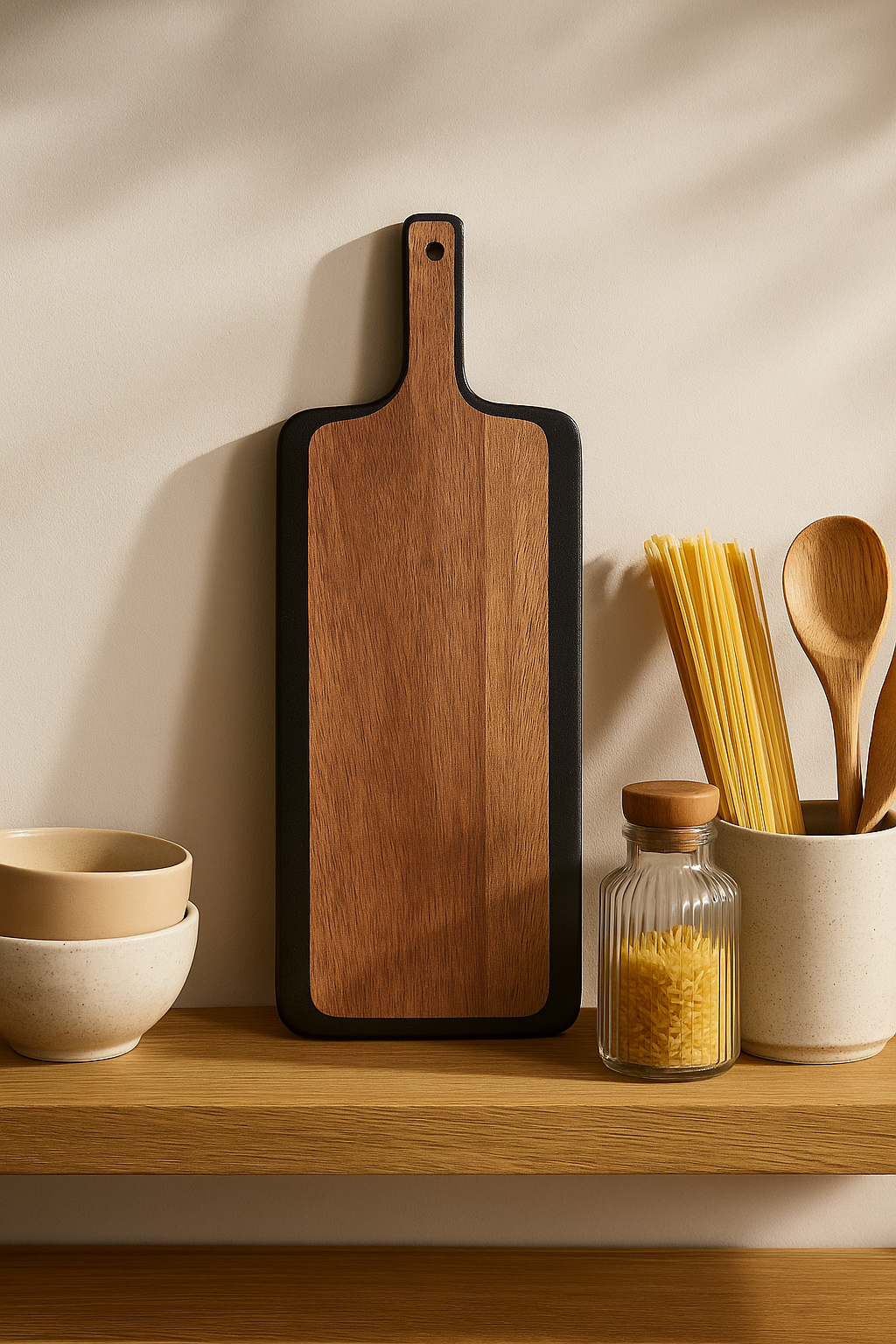 Tabla de cortar Negra de Acacia Natural | Home ESPRIT