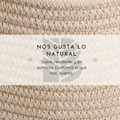 Cesta Infantil de Algodón “Oso” – Organización Natural para Juguetes y Ropa | BELMIN