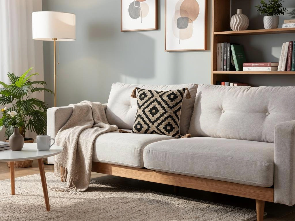 Cojín Boho Estampado Geométrico 45x45 cm | Home ESPRIT