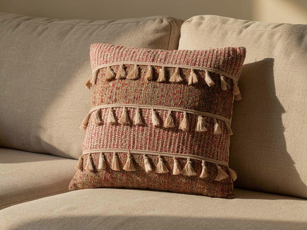 Cojín Boho Terracota 45x45 cm |  Home ESPRIT